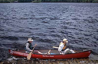 Boat ramp at Woonasquatucket Reservoir