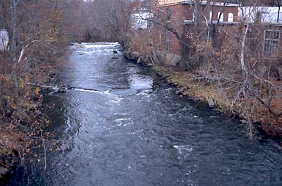 View up River about a Mile Below Singing Dam