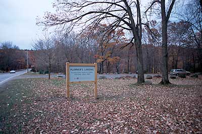 Sign for Plummer's Landing