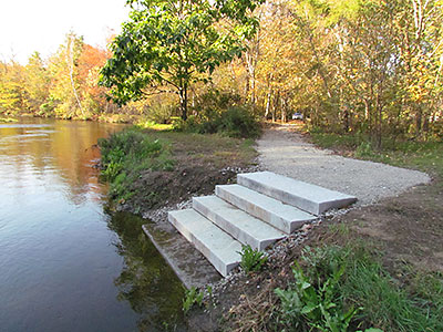 View Downriver from the New Put-In