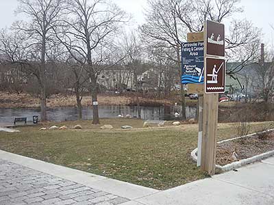 Park and Put-in Viewed from the Sidewalk