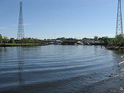 View up the Seekonk River from the Boat Ramp