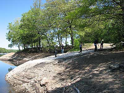 The Boat Ramp, with the Water Lowered