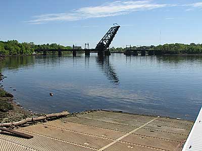 View up the Seekonk River from the Boat Ramp