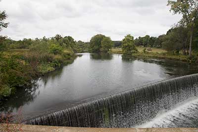 A View Upriver from the Bridge