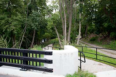 The Start of the Path to the River below the Dam